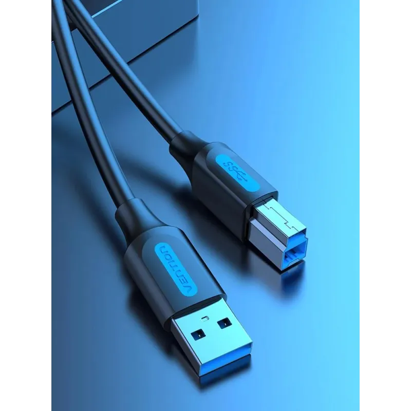 Cable usb3.0 male to male-3m black coobi vention
