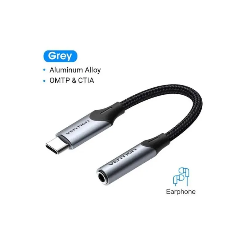 Adapter usb-c to audio 3.5mm-0.1m bgjha vention