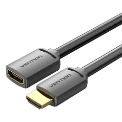 Cable hdmi male-female 4k-0.5m black ahcbd vention