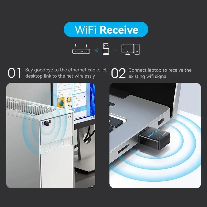 Wrl adapter usb 2.4g wi-fi-kdrb0 vention