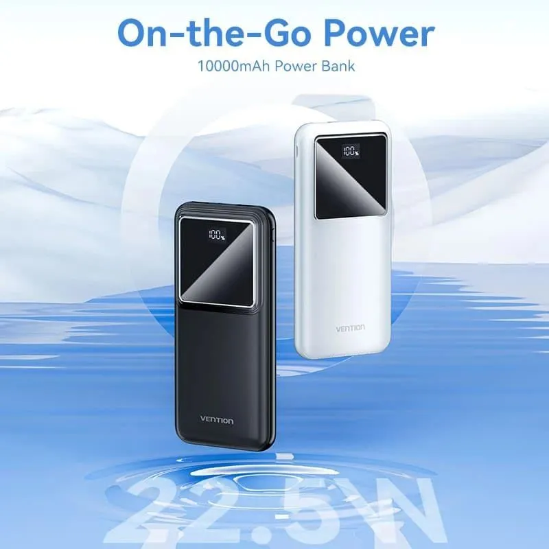 Power bank usb 10000mah 22.5w-black fhkb0 vention