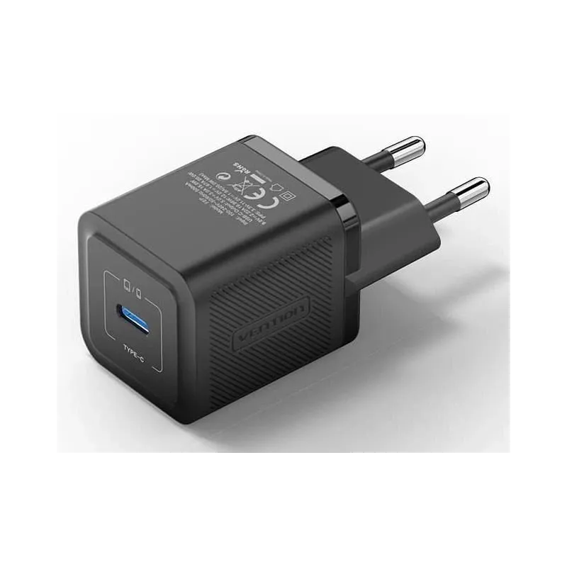 Mobile charger wall 20w usb-c-1p black fepb0-eu vention