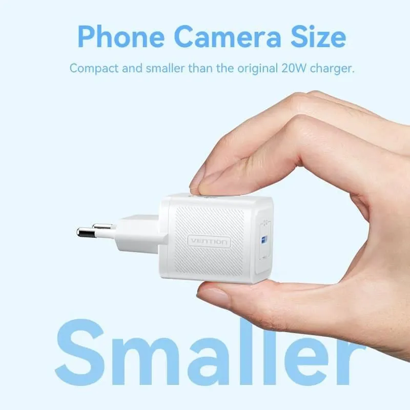 Mobile charger wall 20w usb-c-1p black fepb0-eu vention