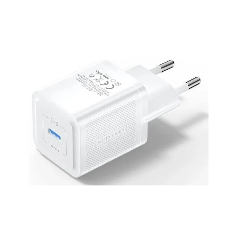 Mobile charger wall 20w usb-c-1p white fepw0-eu vention