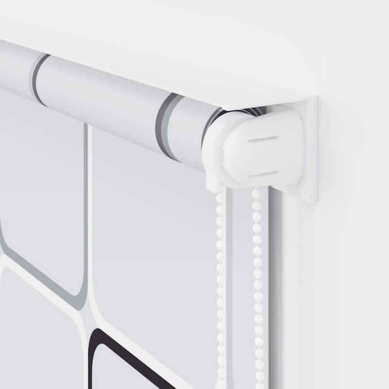 vidaXL rullo žalūzija dušai, 80x240 cm, ar kvadrātiem