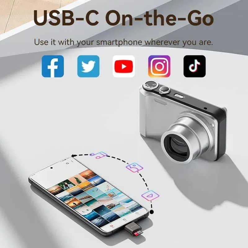 Memory reader usb-c-microsd clmh0 vention