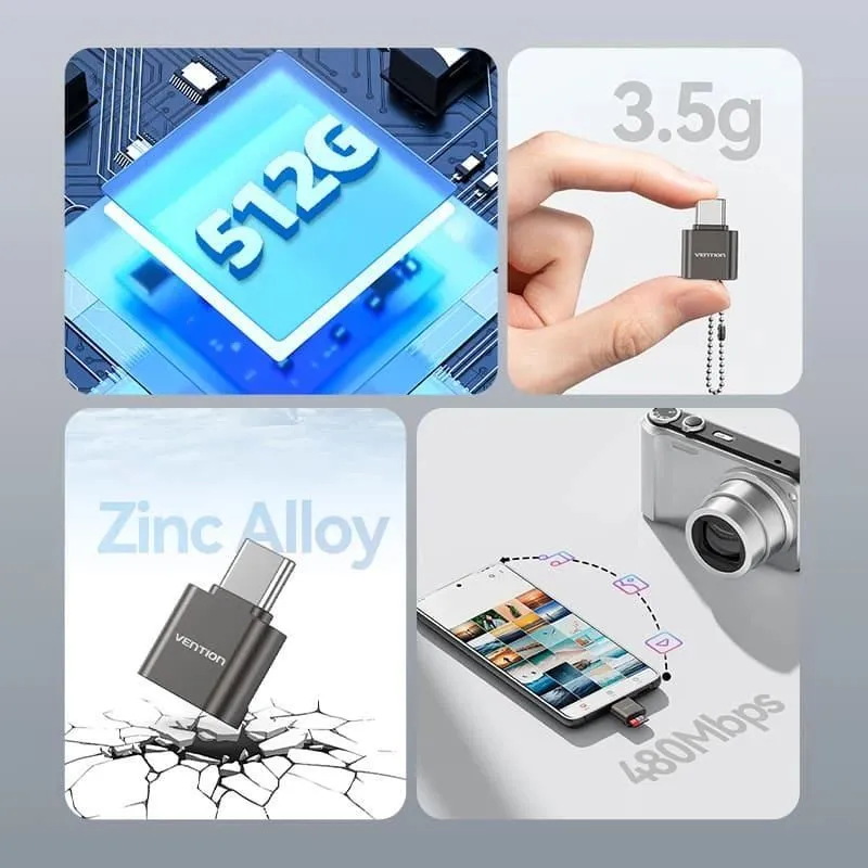 Memory reader usb-c-microsd clmh0 vention