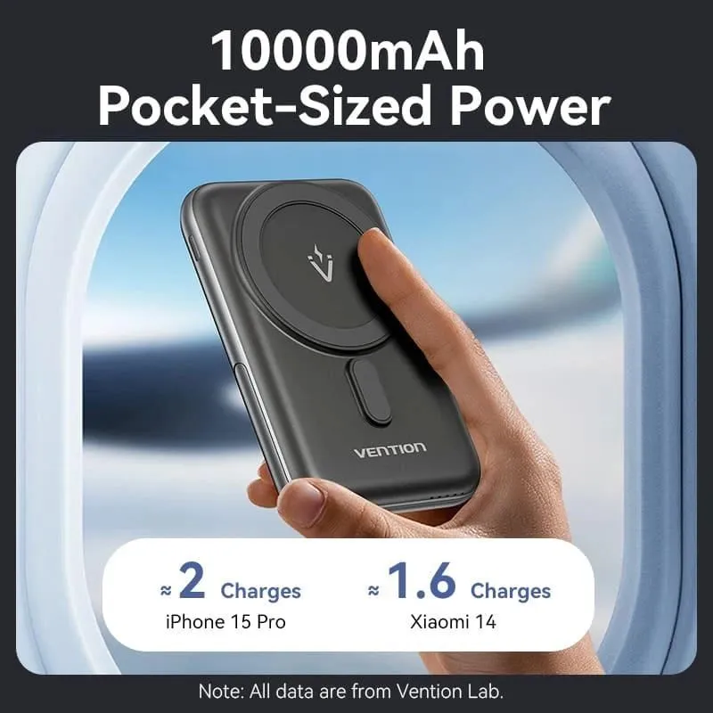 Power bank wrl 10000mah 20w-magnetic black fhnb0 vention