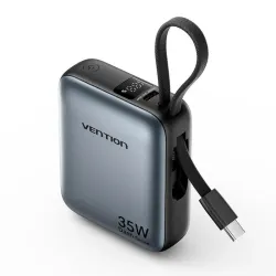 Power bank usb 10000mah 35w-mini gray fheh0 vention