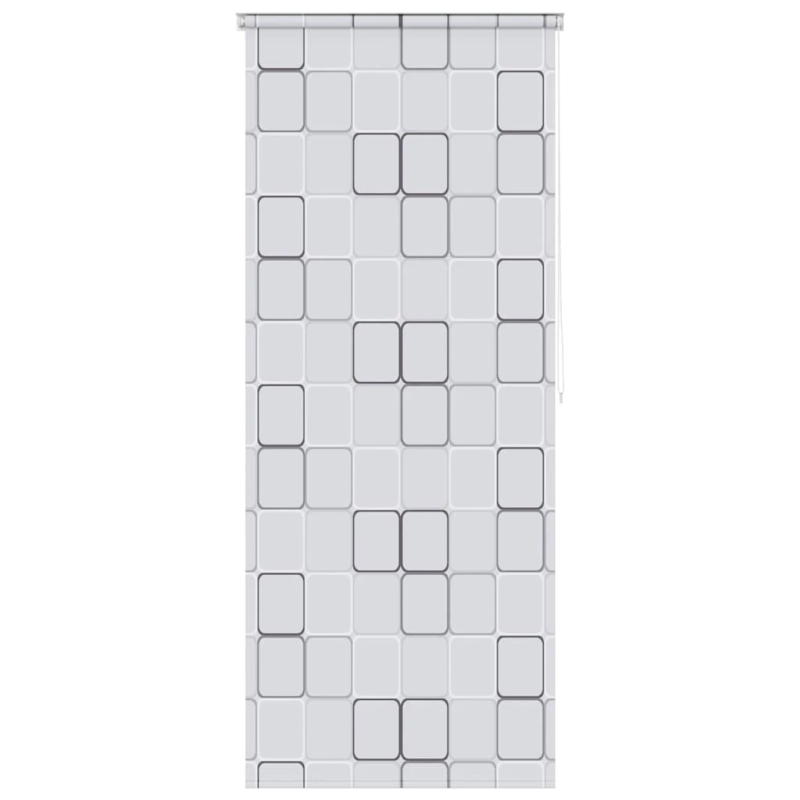 vidaXL rullo žalūzija dušai, 100x240 cm, ar kvadrātiem