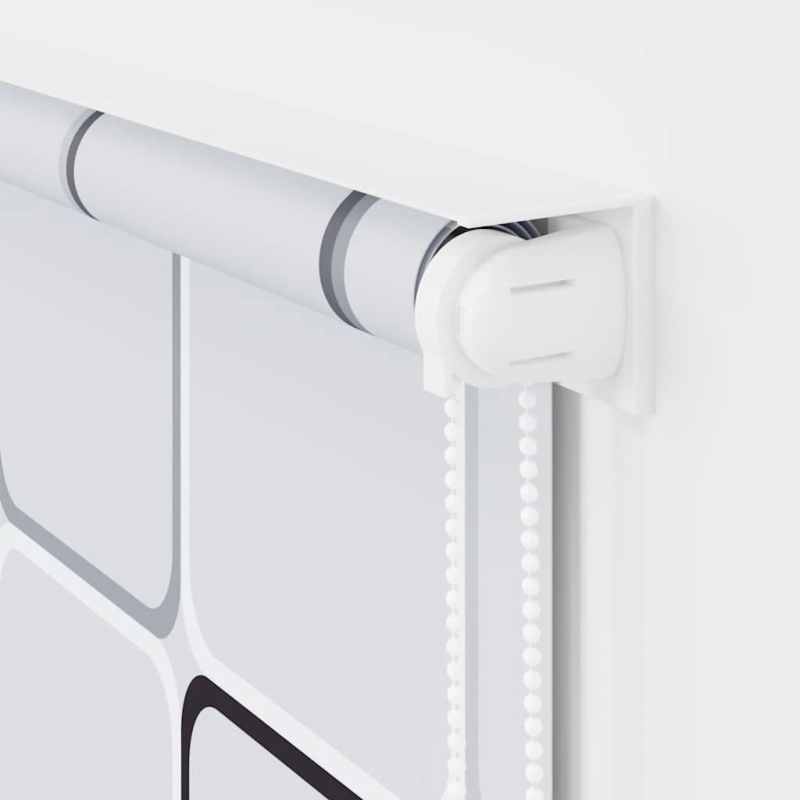 vidaXL rullo žalūzija dušai, 160x240 cm, ar kvadrātiem