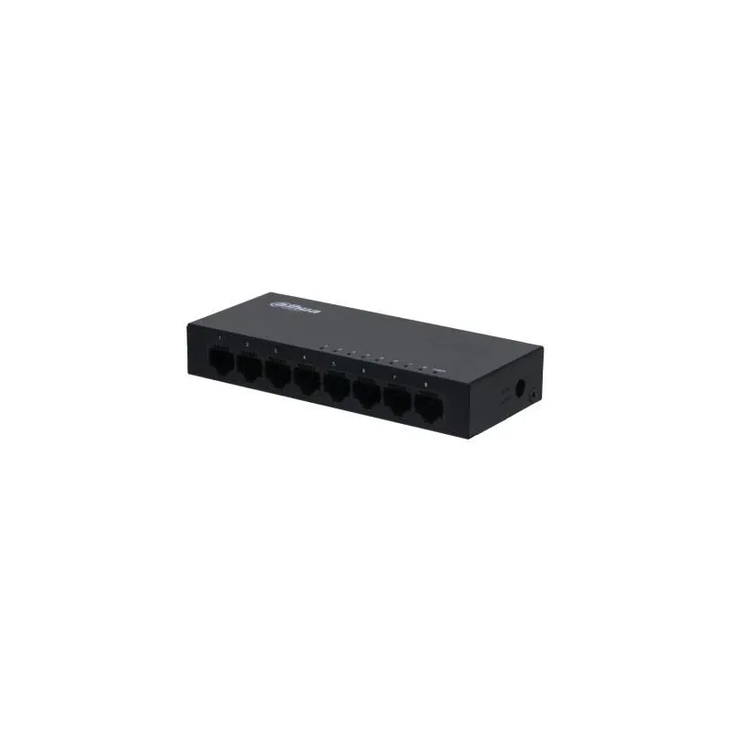 Switch-DAHUA-SG1008-EUR-Switch type Unmanaged-Switch layer L2-8xRJ-45 ports-RJ-45 Ports Type Gigabit Ethernet
