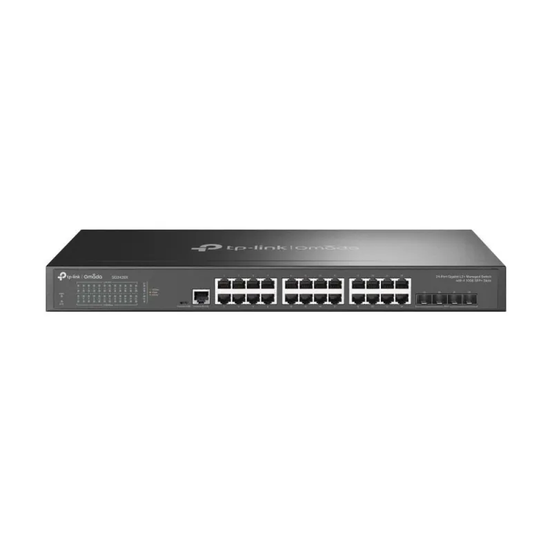 TP-LINK - 24-Port 10-100-1000Mbps Desktop Network Switch - SG3428X - Managed L2+ - Rackmountable - SFP+ ports quantity 4 - Power