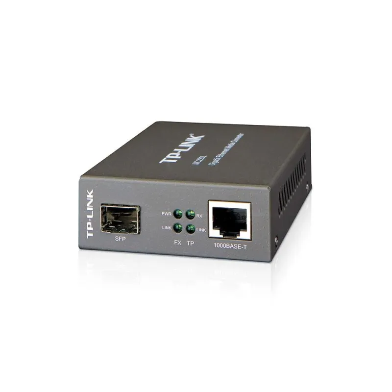 TP-LINK - Gigabit Ethernet Media Converter - MC220L - Gigabit SFP port - 10-100-1000M RJ45 port ,Auto MDI-MDIX,