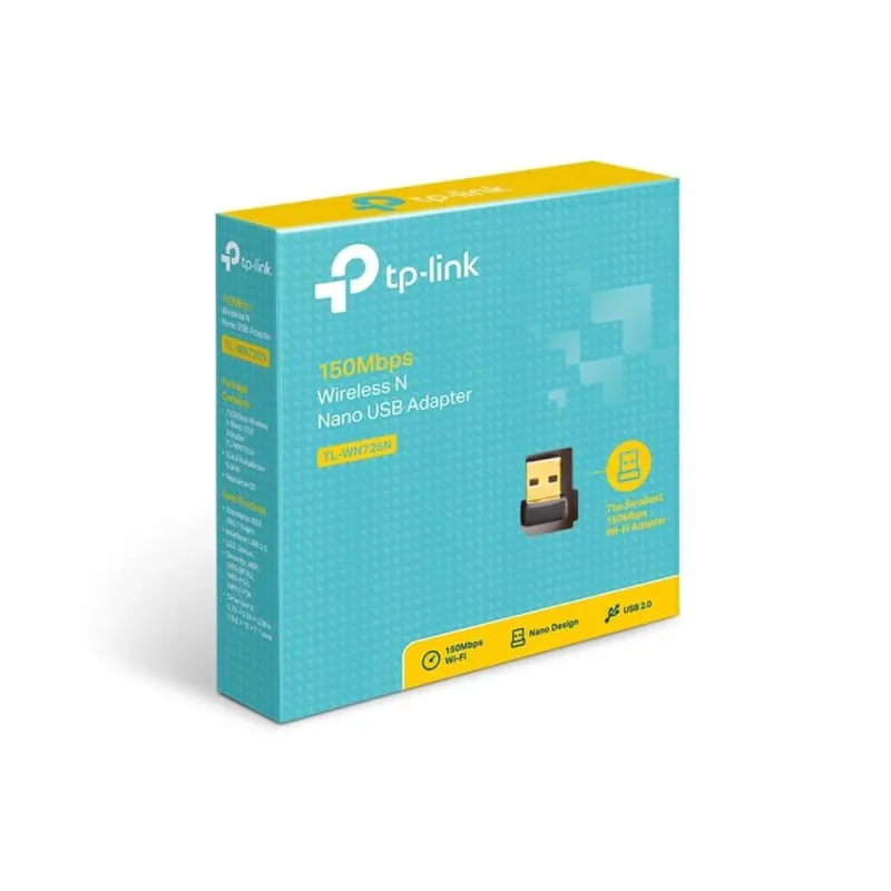 TP-LINK - Nano USB 2.0 Adapter - TL-WN725N