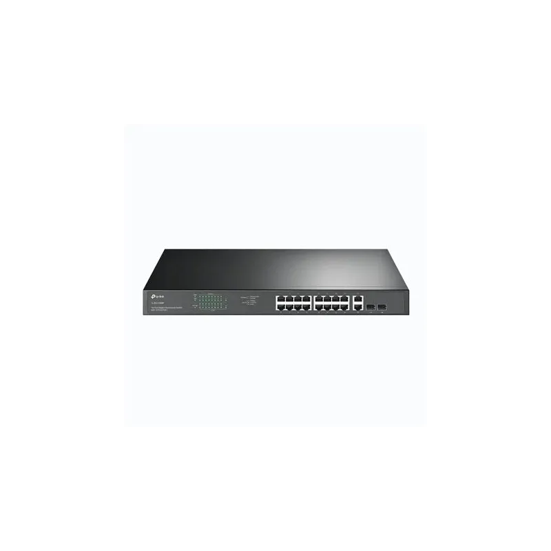 TP-LINK - Switch - TL-SG1218MP - Unmanaged - Rackmountable - 10-100 Mbps ,RJ-45, ports quantity 18 - SFP ports quantity 2 - PoE+