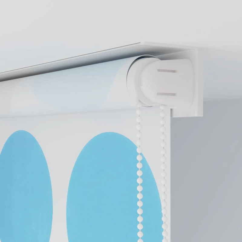 vidaXL rullo žalūzija dušai, 120x240 cm, apļu dizains