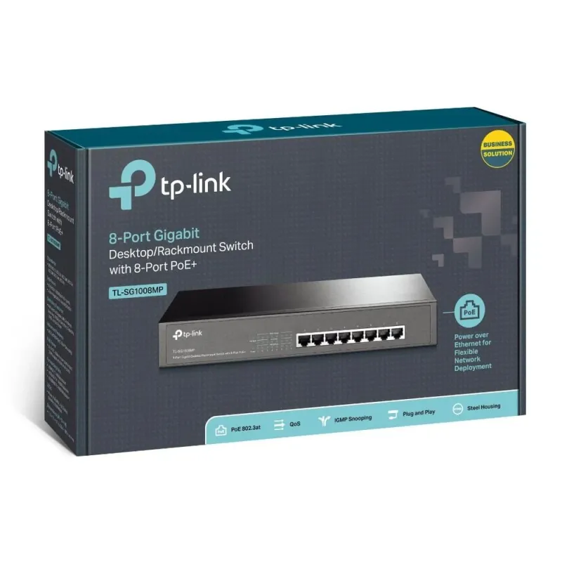 Switch-TP-LINK-TL-SG1008MP-PoE+ ports 8-TL-SG1008MP