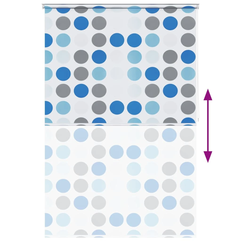 vidaXL rullo žalūzija dušai, 140x240 cm, apļu dizains