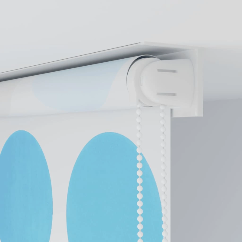 vidaXL rullo žalūzija dušai, 140x240 cm, apļu dizains