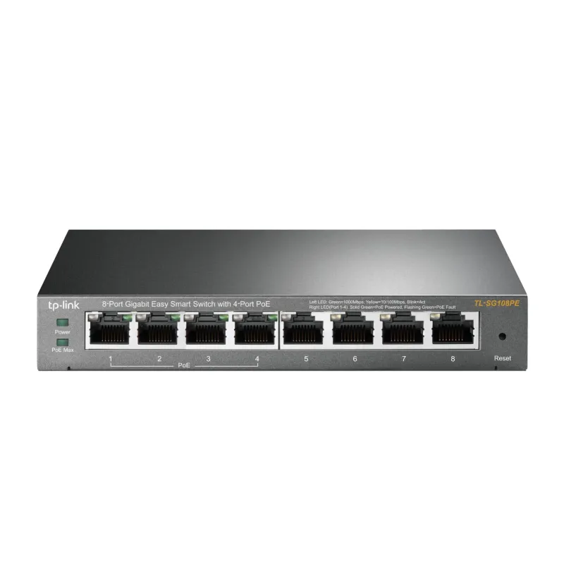 Switch-TP-LINK-PoE ports 4-TL-SG108PE