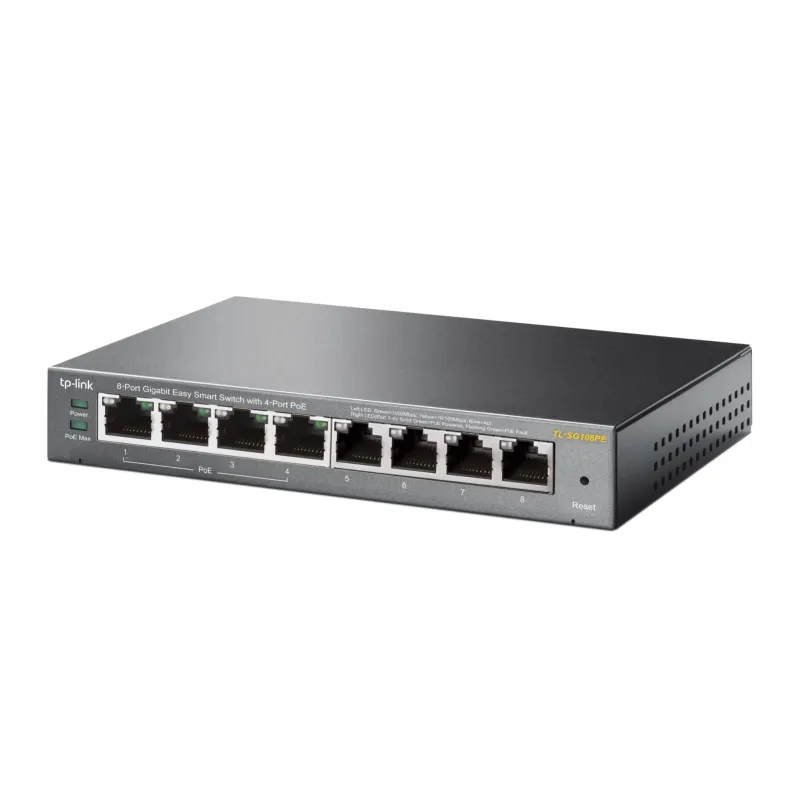 Switch-TP-LINK-PoE ports 4-TL-SG108PE