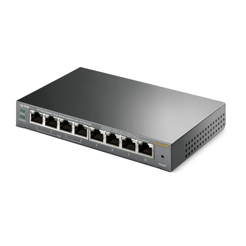 Switch-TP-LINK-PoE ports 4-TL-SG108PE