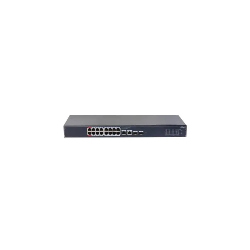 Switch-DAHUA-DH-SG4020LP-Switch layer L2-16xRJ-45 ports-RJ-45 Ports Type Gigabit Ethernet ,10-100-1000,-2xGigabit Ethernet