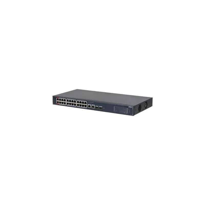 Switch-DAHUA-DH-SG4028LP-26xGigabit Ethernet ,copper, ports quantity-2xSFP module slots quantity-4xPower over Ethernet ,PoE,