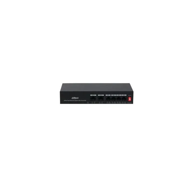 Switch-DAHUA-PFS3006-4ET-36-PoE ports 4-36 Watts-DH-PFS3006-4ET-36