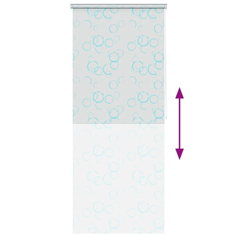 vidaXL rullo žalūzija dušai, 80x240 cm, burbuļu dizains