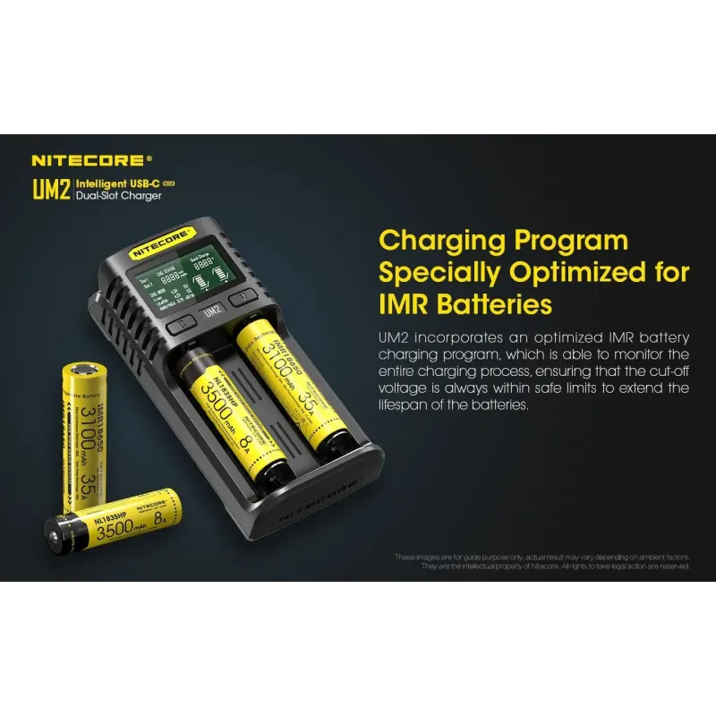 Battery charger 2-slot-um2 nitecore
