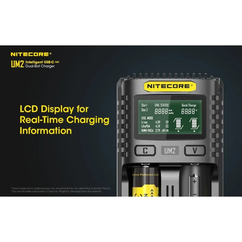 Battery charger 2-slot-um2 nitecore
