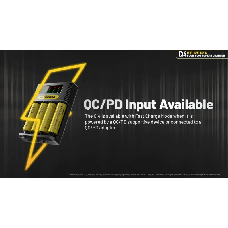 Battery charger 4-slot-ci4 nitecore