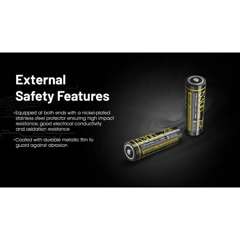 Battery rech. li-ion 3.6v-nl2153hpi,5300mah, nitecore
