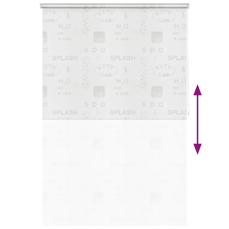 vidaXL rullo žalūzija dušai, 140x240 cm, Splash