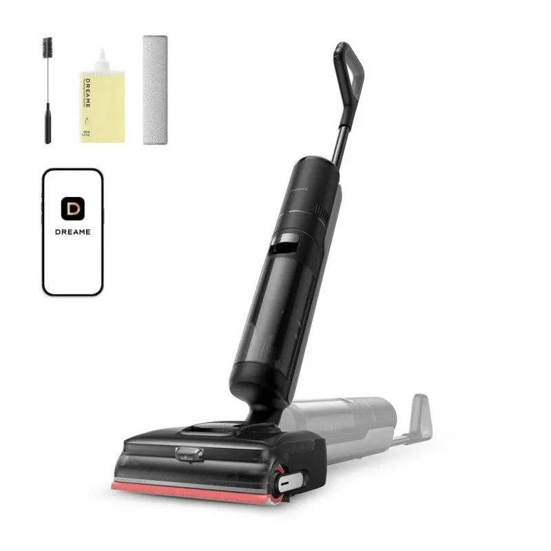 Vacuum Cleaner-DREAME-H15 Pro FoamWash-Dry&wet-Electric mop-Black-Red-Bagless-Battery-Suction power 23000 Pa-HHR46D