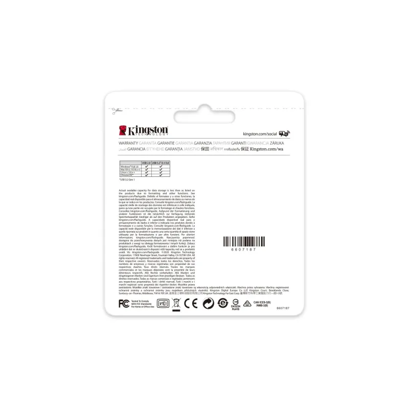 Memory drive flash usb3.2-256gb dtkn-256gb kingston