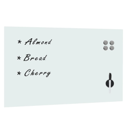 vidaXL magnētiskā tāfele, 100x60 cm, stikls, liekama pie sienas