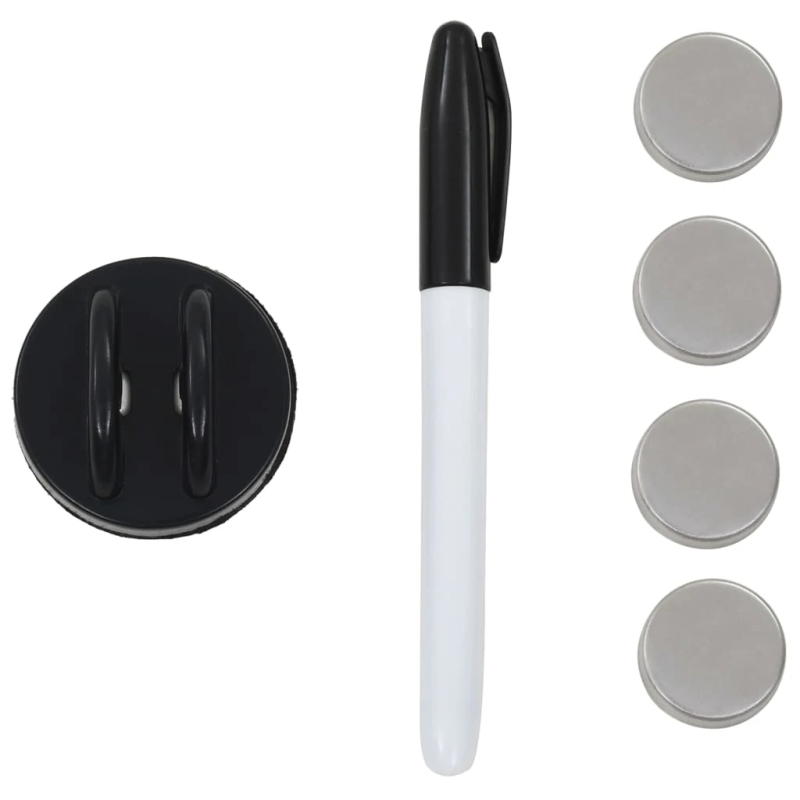 vidaXL magnētiskā tāfele, 100x60 cm, stikls, liekama pie sienas