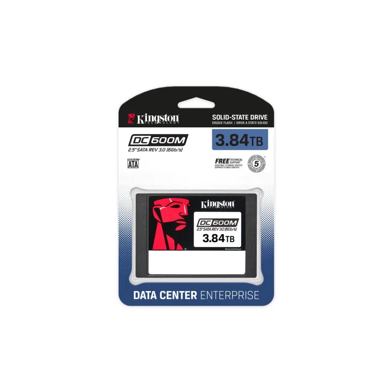 SSD-KINGSTON-7008xTBW rating-MTBF 2000000 h-Read speed 560 MB-s-Write speed 530 MB-s-Serial ATA III-2.5-3840