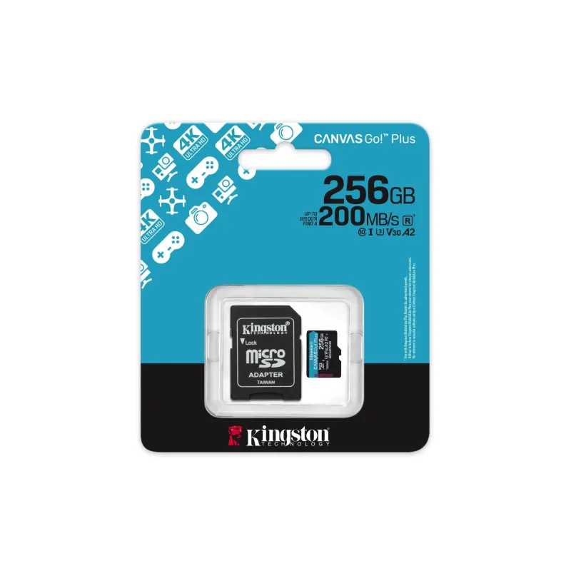 Memory micro sdxc 256gb uhs-i-sdcg4-256gb kingston