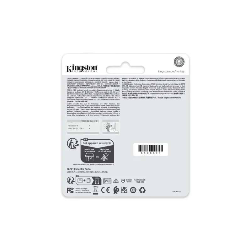 Memory drive flash usb3.2-256gb iklp50g2-256gb kingston