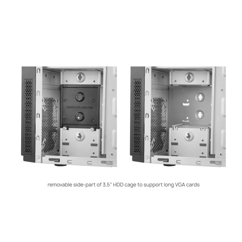 Case-CHIEFTEC-HC-10B-OP-MidiTower-Not included-ATX-MicroATX-MiniITX-Colour Black-HC-10B-OP