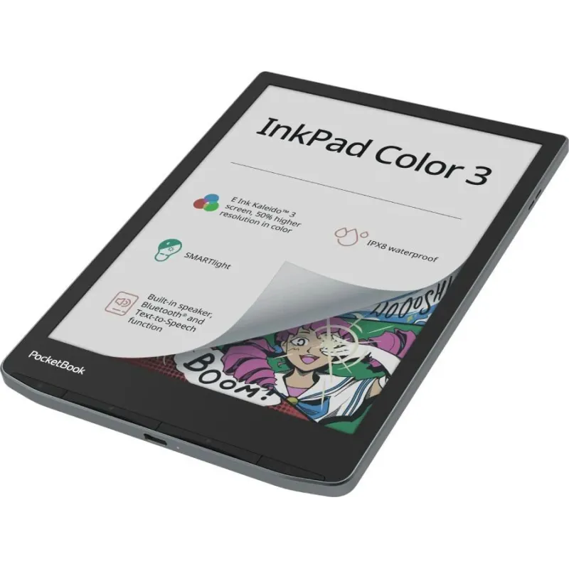 E-Reader-POCKETBOOK-InkPad Color 3-7.8-1872x1404-1xUSB-C-Wireless LAN-Bluetooth-PB743K3-1-WW