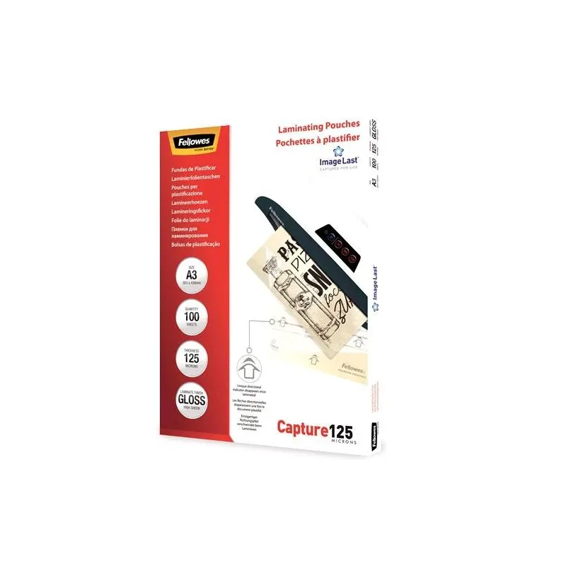 Laminator pouch imagelast-a3 125 100pcs 5307506 fellowes