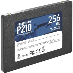 SSD-PATRIOT-P210-256GB-Write speed 400 MBytes-sec-Read speed 500 MBytes-sec-2,5-TBW 120 TB-P210S256G25