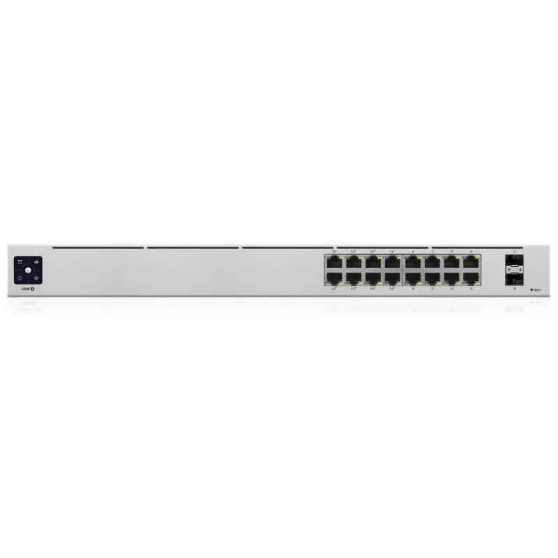 Switch-UBIQUITI-USW-16-POE-Type L2-Desktop-pedestal-Rack-16x10Base-T - 100Base-TX - 1000Base-T-2xSFP-PoE ports 16-PoE+ ports