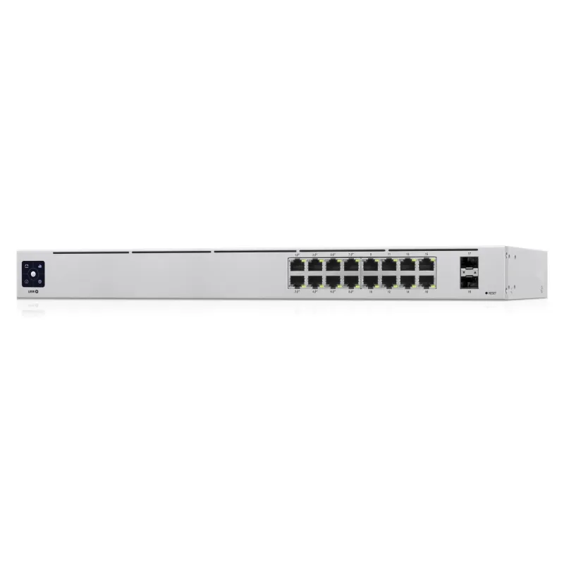 Switch-UBIQUITI-USW-16-POE-Type L2-Desktop-pedestal-Rack-16x10Base-T - 100Base-TX - 1000Base-T-2xSFP-PoE ports 16-PoE+ ports