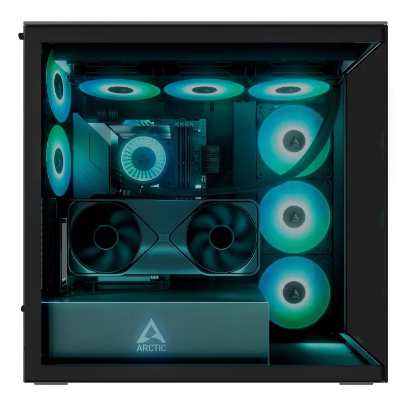 Case-ARCTIC-Xtender VG ,Black,-Case product features Transparent panel-Not included-Colour Black-ACPCC00016A
